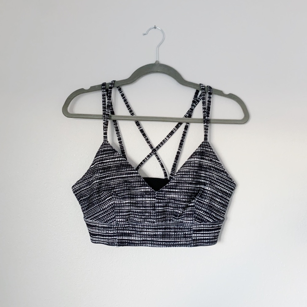 Joy Lab Static Print Strappy Sports Bra